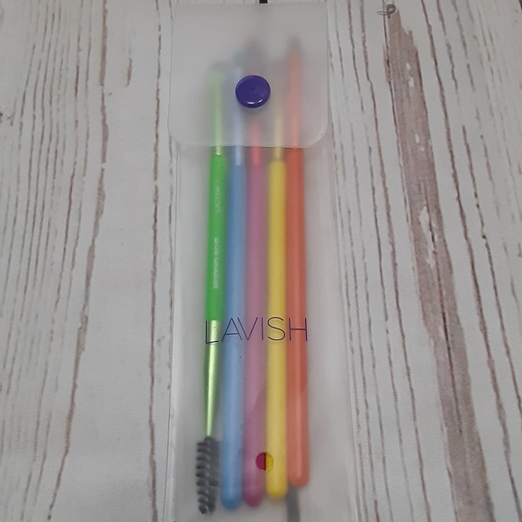 Lavish 5pc Neon Eye Brush Set BNIB - Picture 6 of 6